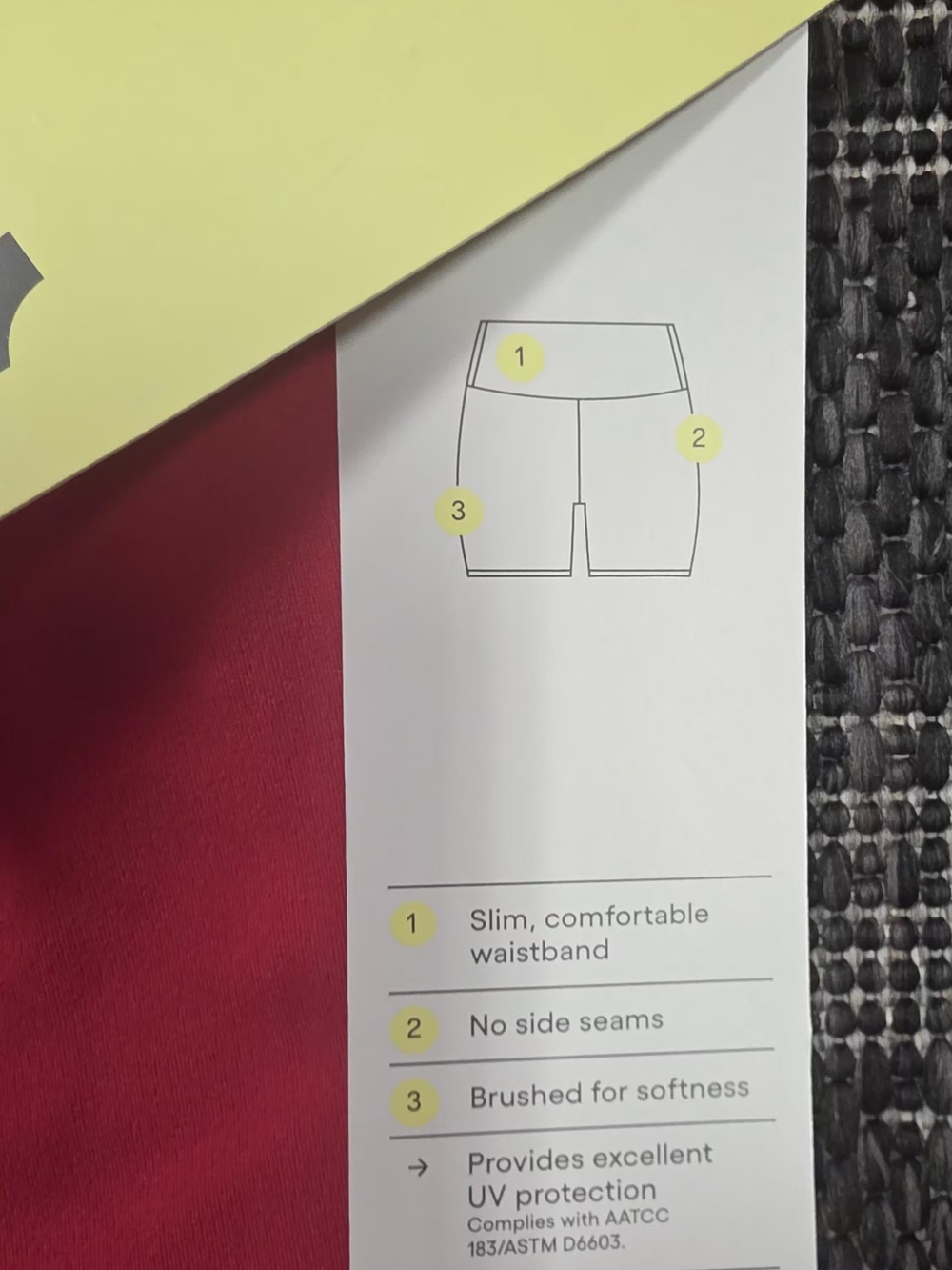 all in motion Women's High-Rise Red Bike Shorts - Picture 5 of 6